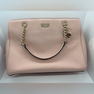 Kate Spade Blush Pink Shoulder Bag with Gold Chain